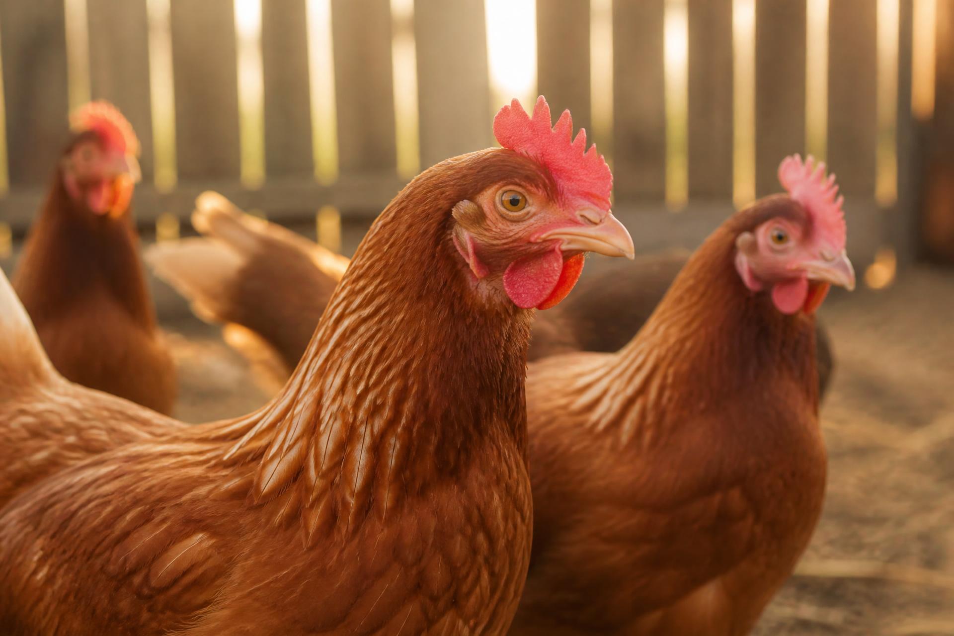 Gallinas en granja